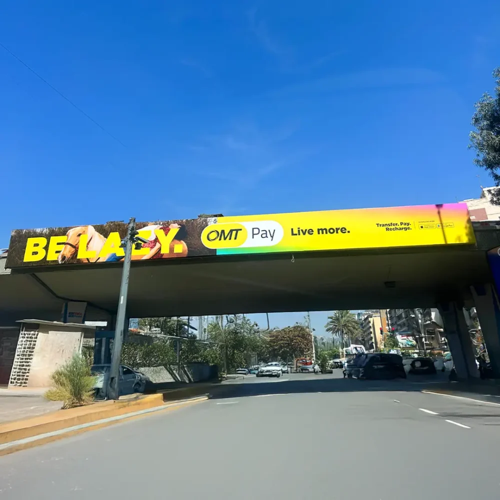 large sign
